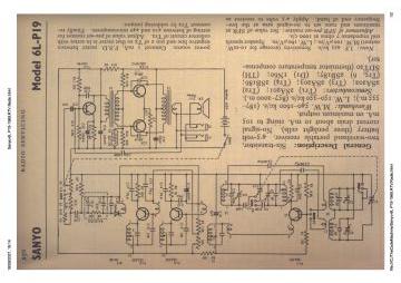 Sanyo 6L P19 schematic circuit diagram